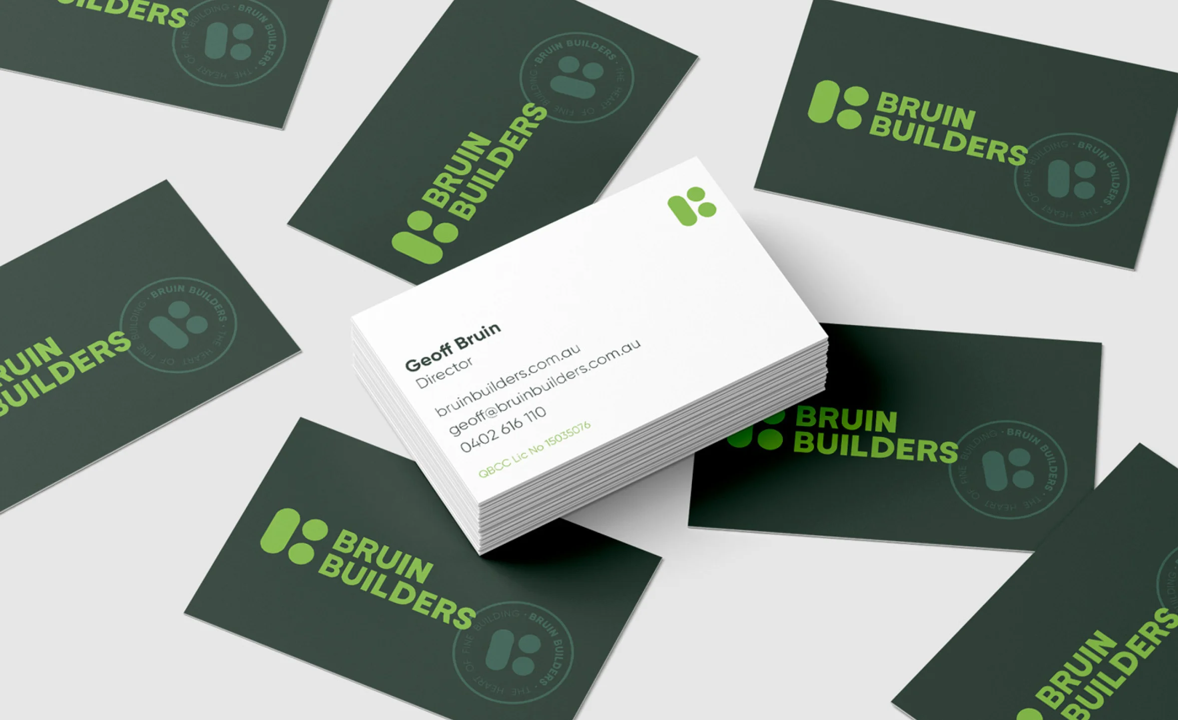 Bruin Builders business cards